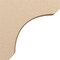 Ekena Millwork 7"W x 28"D x 28"H Thin Legacy Rough Cedar Woodgrain TimberThane Corbel, Primed Tan CORUR07X28X28LGYRCPR - alternate 3